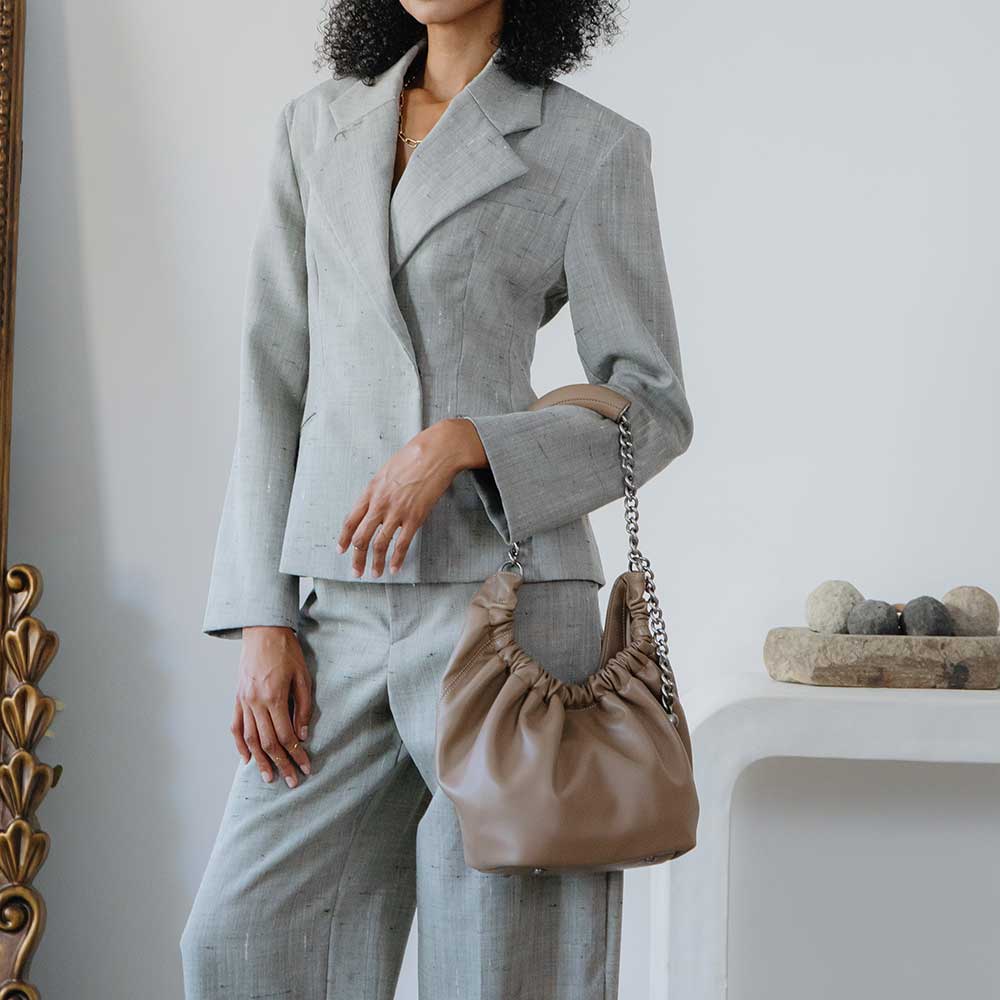 Kinsley Taupe Recycled Vegan