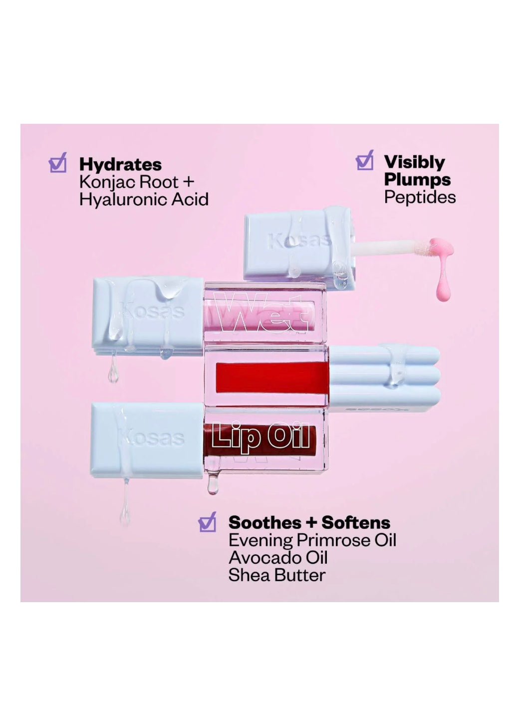 Kosas
The Wet Set: Juicy Jellies Sheer Lip Oils