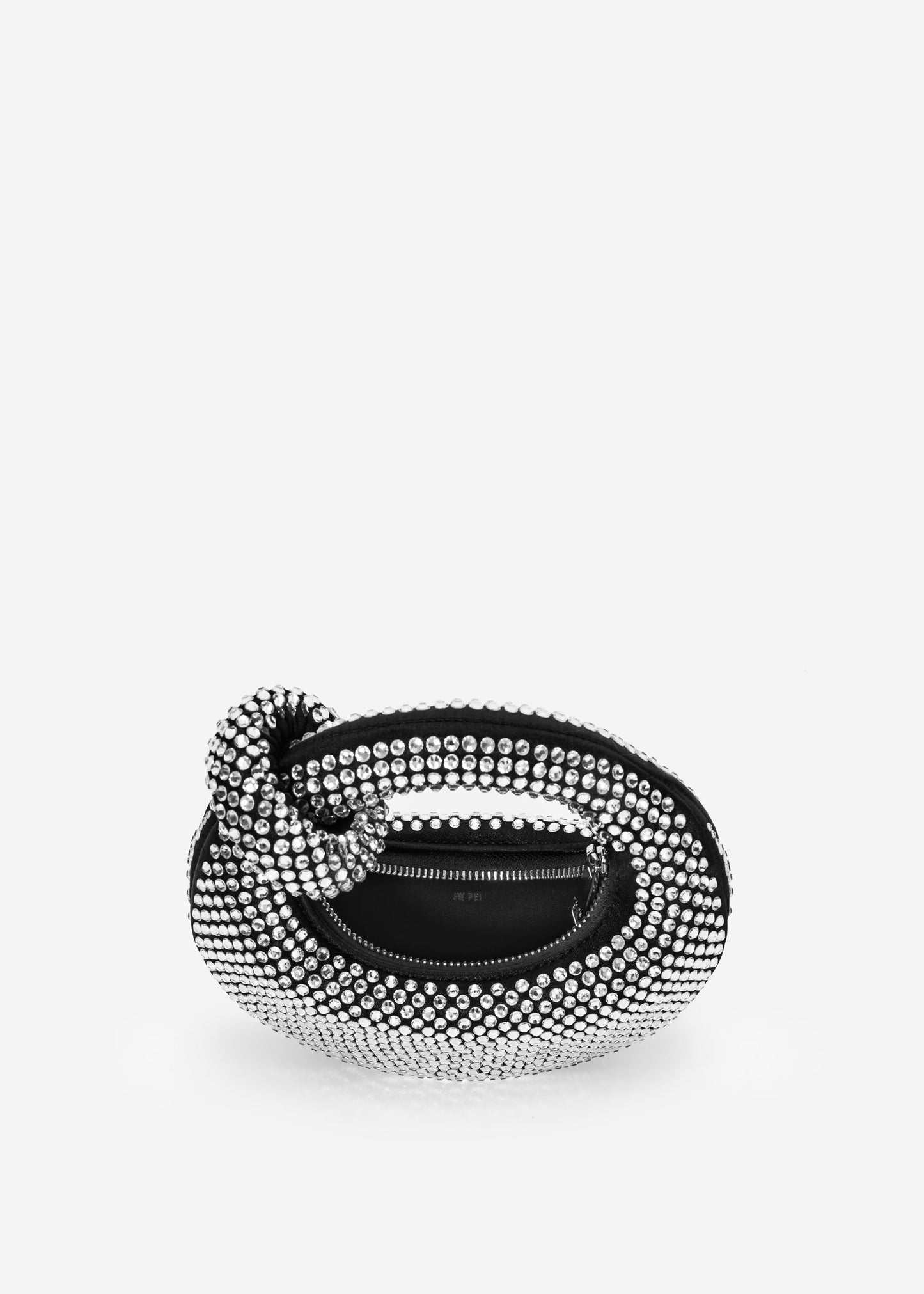 Abacus Artificial Crystal Mini Top Handle Bag - Black