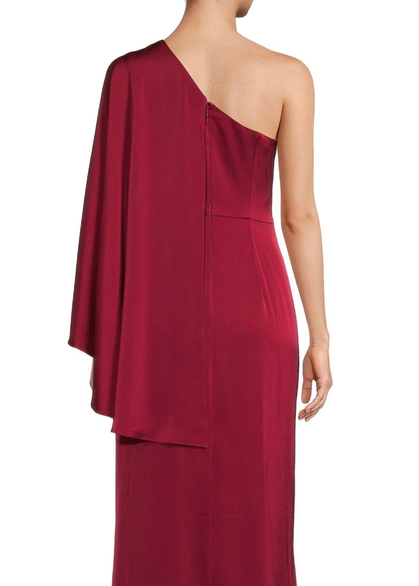 Aidan Mattox - Draped one shoulder gown