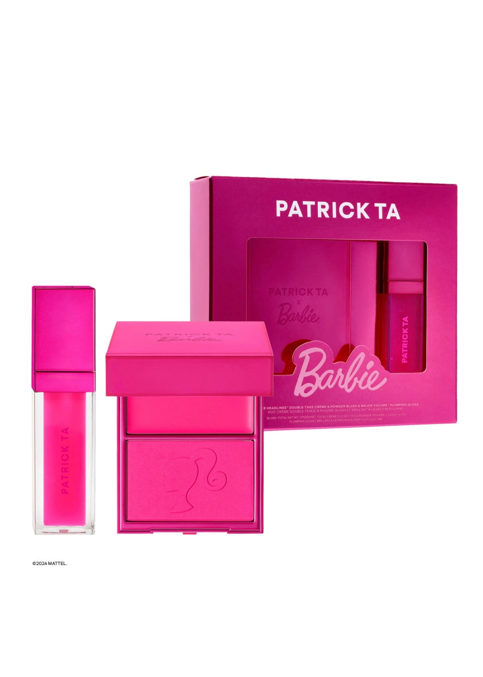 PATRICK TA
Patrick Ta x Barbie™ Blush Duo and Lip Plumper Set