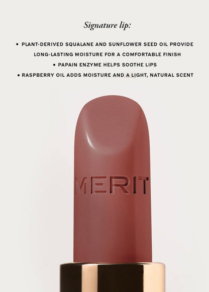 MERIT
Signature Lip Lightweight Lipstick PRE ORDER