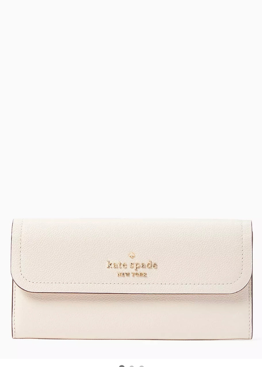 Rosie Pebbled Leather Large Flap Wallet