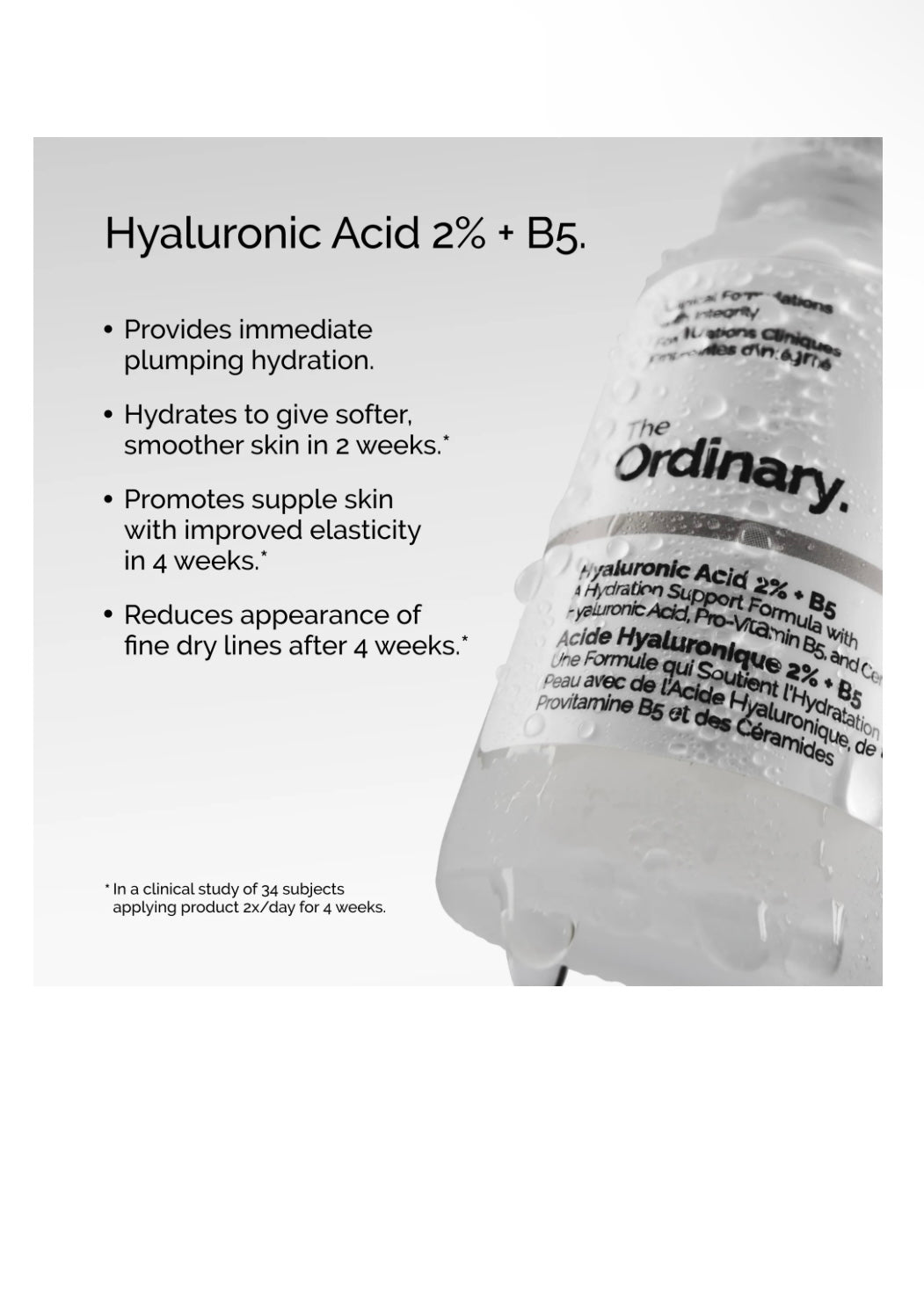 The Ordinary
Hyaluronic Acid 2% + B5 Hydrating Serum