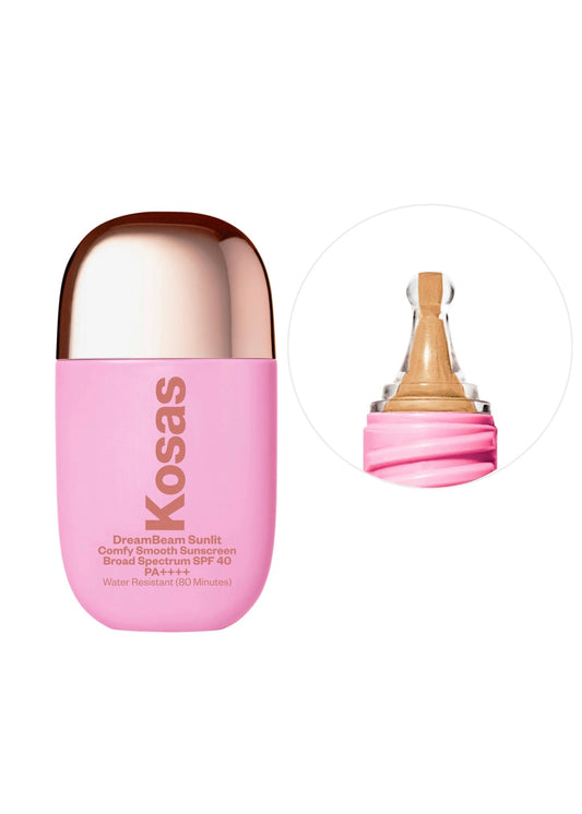 Kosas
DreamBeam Silicone-Free Mineral Sunscreen SPF 40 with Ceramides and Peptides - Sunlit