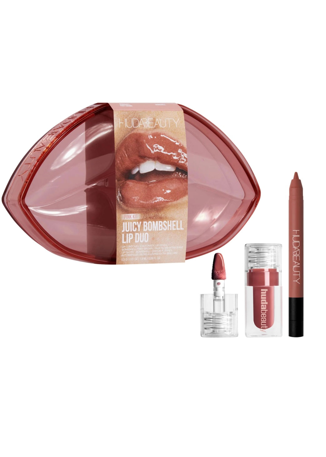 HUDA BEAUTY
Juicy Bombshell Lip Gloss + Liner Set