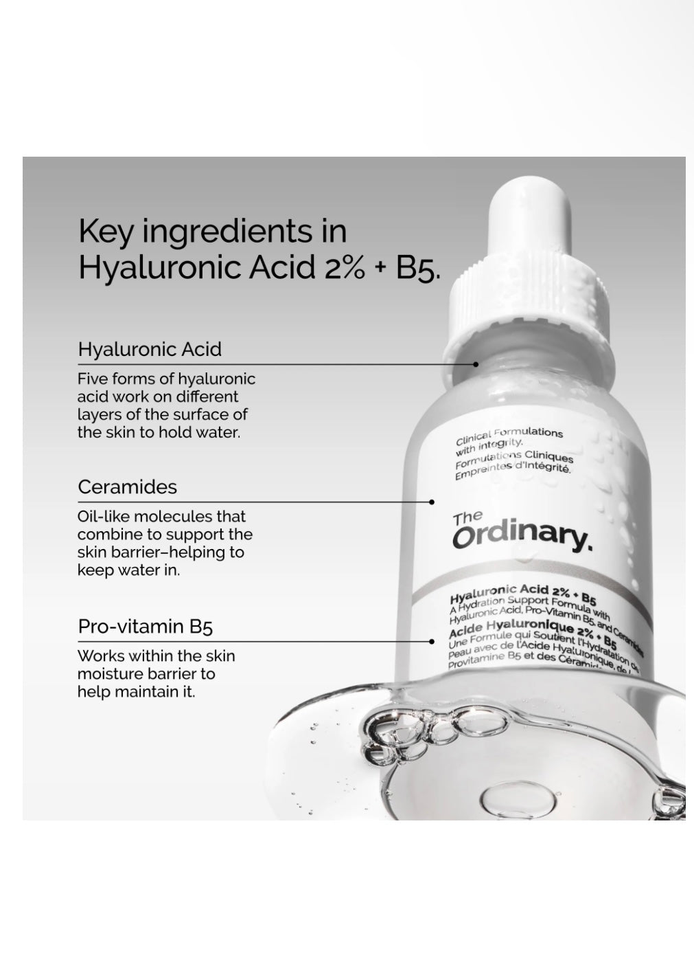 The Ordinary
Hyaluronic Acid 2% + B5 Hydrating Serum