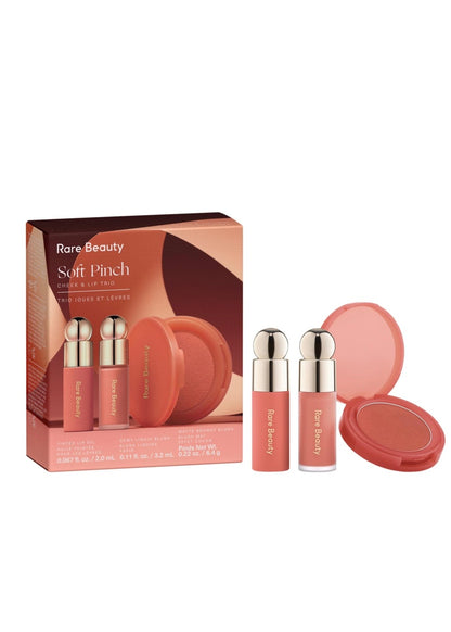 Rare Beauty by Selena Gomez 
Soft Pinch Cheek & Lip Trio Makeup Gift Set