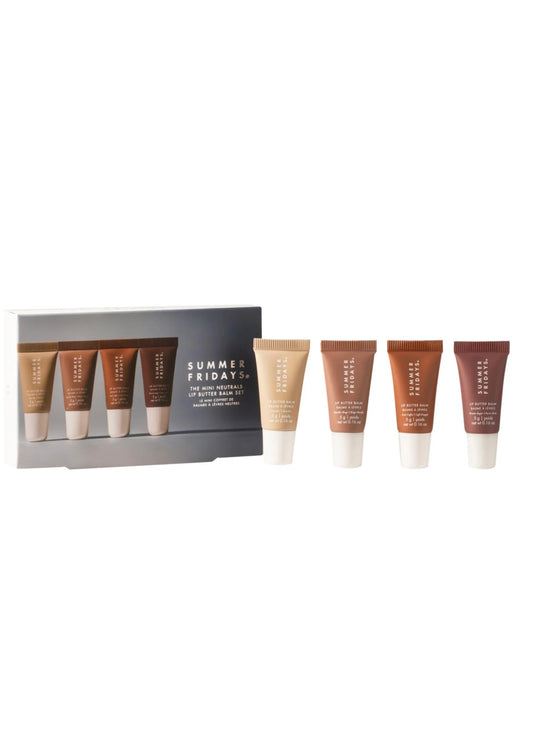 Summer Fridays
The Mini Neutrals Lip Butter Balm Set