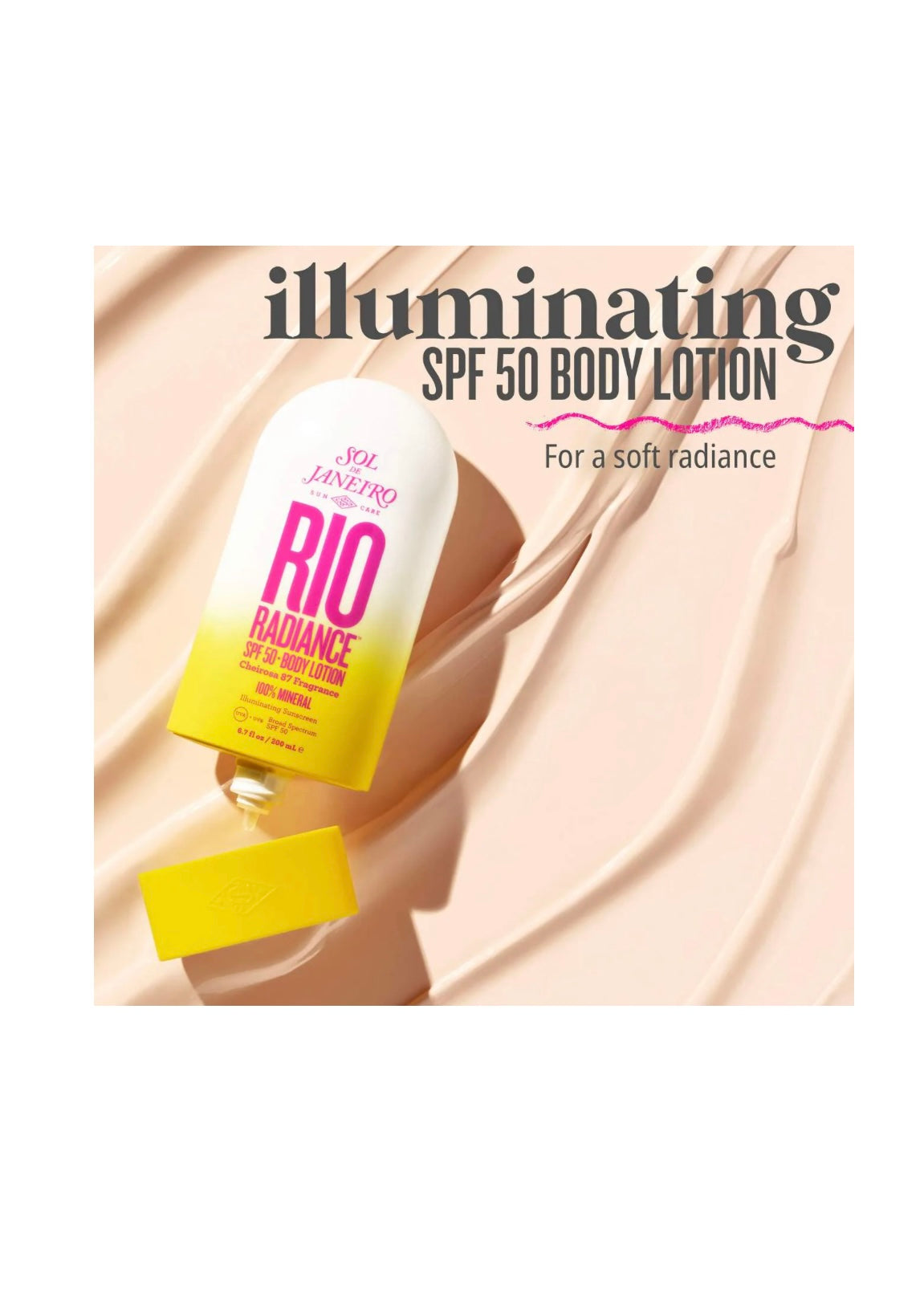 Sol de Janeiro
Rio Radiance™ SPF 50 Mineral Body Lotion Sunscreen with Niacinamide