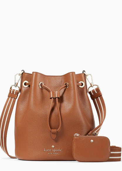 Rosie Pebbled Leather Bucket Bag