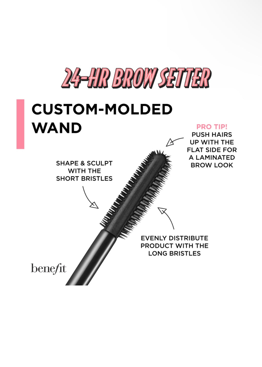 Benefit Cosmetics Mini 24-HR Brow Setter Clear Brow Gel with Lamination